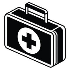Obraz premium first aid kit icon