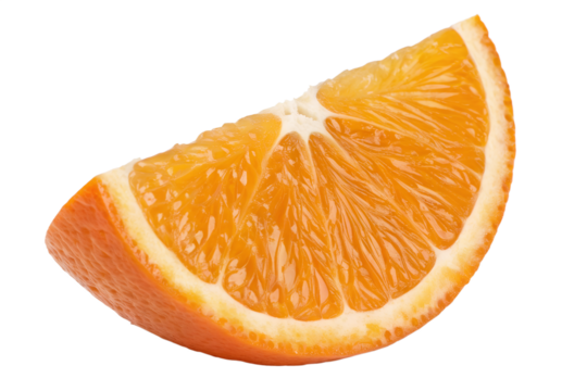 orange slice isolated on white background
