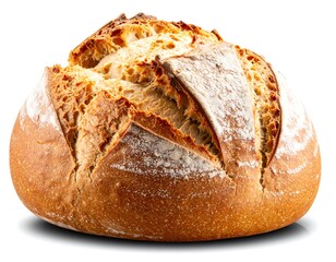 Round loaf of rustic bread