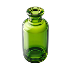 green glass bottle for beverage or liquid container concept
