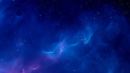 Deep space cosmic scene with stars and nebula