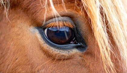 Close-up of a horse's eye.