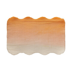 Textured orange and white gradient with wavy edges
