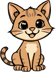 Cartoon kitten 