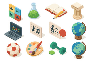 Arts vector languages history icon education ai theory computer programming tutor physical