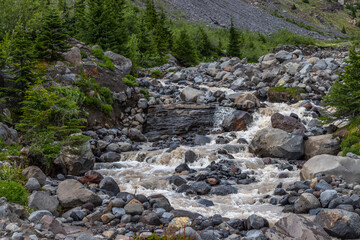 river in the mountains