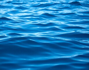 Naklejka premium Rippled deep blue water