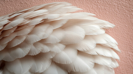 Fototapeta premium Close-up of soft, delicate feathers