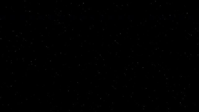 flickering of small white dots on a dark background
