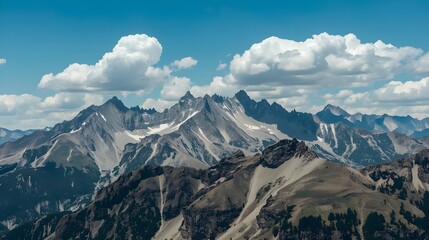 Fototapeta premium mountain landscape with snow