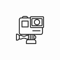 Fototapeta premium action camera icon sign vector