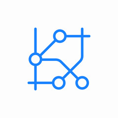 circuit board icon sign vector