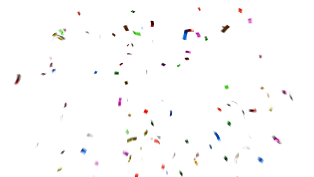 Colorful confetti pieces falling on transparent background. Festive celebration decoration for parties, events, holidays, birthdays, and New Year’s design.