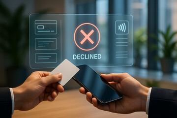 Declined contactless payment on smartphone / Pagamento sem contato recusado em smartphone