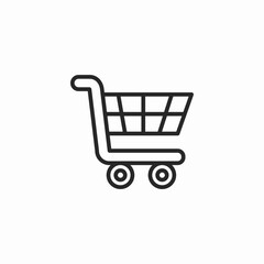 shopping cart icon sign vector