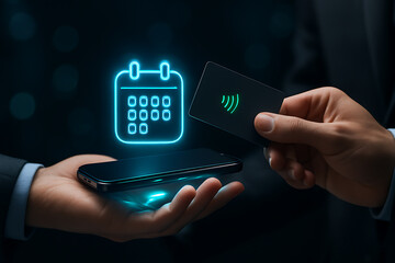 NFC calendar wireless payment / Pagamento de calendário NFC sem fios