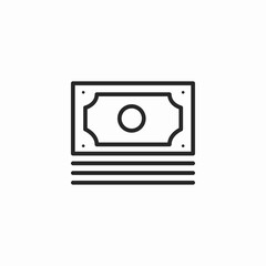 stack of bills icon sign vector
