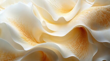 Abstract White and Yellow Curved Textured Background for Design and Decoration