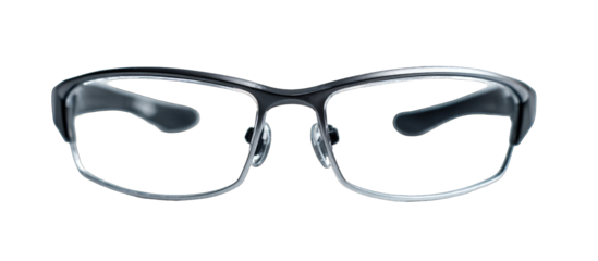 Gray safety glasses