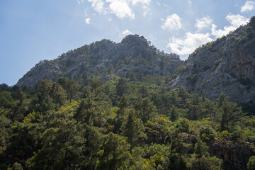 Obraz premium Goynuk Canyon Mountains in Kemer, Türkiye
