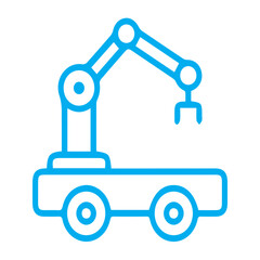 Mobile Robotic Arm Icon
