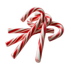 Cluster of Red and White Striped Candy Canes peppermint