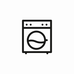 front load washer icon sign vector
