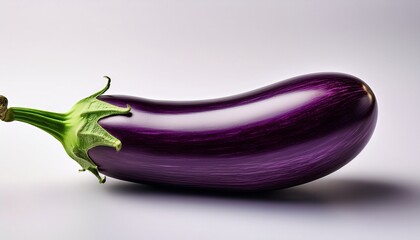 vivid purple aubergine displayed against a plain white backdrop