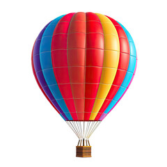 Fototapeta premium Colorful hot air balloon against a black background (2)