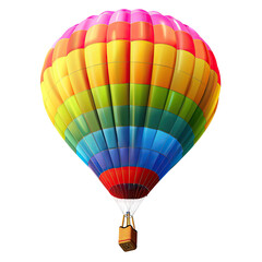 Fototapeta premium Colorful hot air balloon against black background (6)