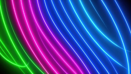 Abstract cloud illuminated by glowing neon light ring in dark sky