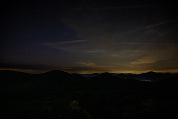 nächtlicher Blick über den Pfälzer Wald