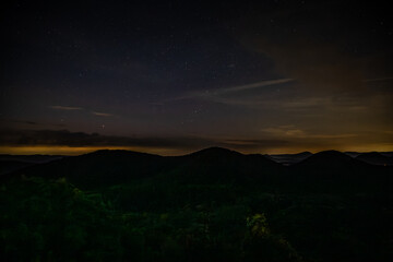 nächtlicher Blick über den Pfälzer Wald