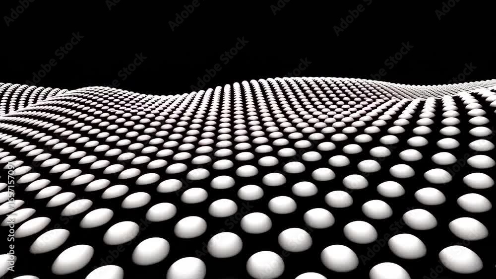 Poster waveform illusion: a mesmerizing black and white composition of a wave-like pattern. the image showc