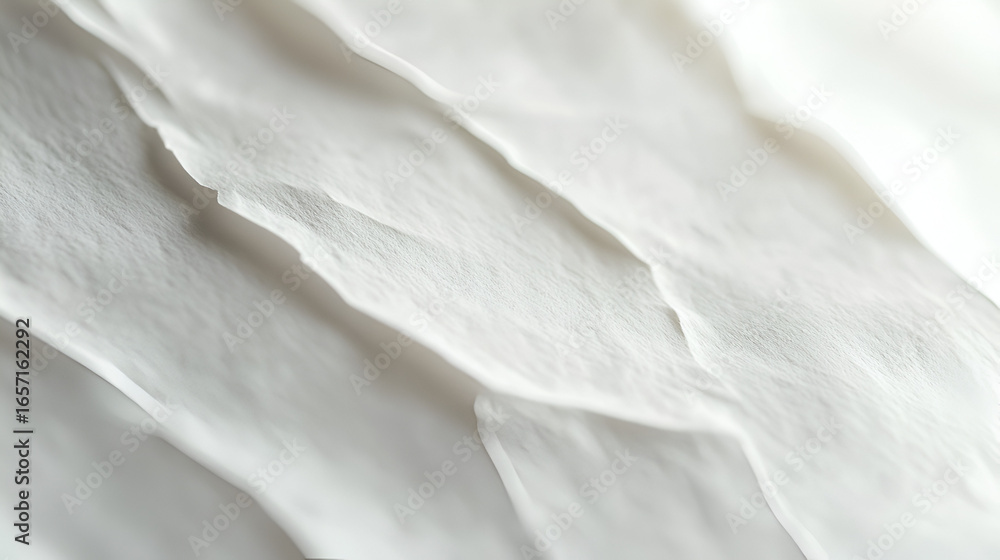 Poster abstract textured with smooth flowing curves and subtle shadows creating a gentle, elegant, and visu