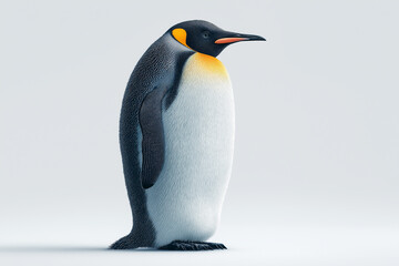 Obraz premium penguin, penguins, animal, antarctica, cold, snow, emperor penguin, king penguin, polar, emperor, animals, king, zoo, bird, wildlife, nature, white, ice, wild, two, winter, isolated, falkland islands,
