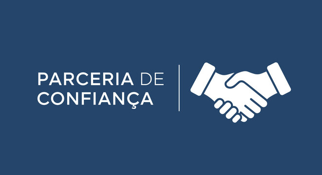 Parceria de Confian&ccedil;a. &Iacute;cone de aperto de m&atilde;o simbolizando acordo, neg&oacute;cio e coopera&ccedil;&atilde;o. Conceito de confian&ccedil;a e colabora&ccedil;&atilde;o empresarial.