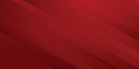 Fototapeta premium Red line with white architecture futuristic background minimal concept vector illustration subtle design.