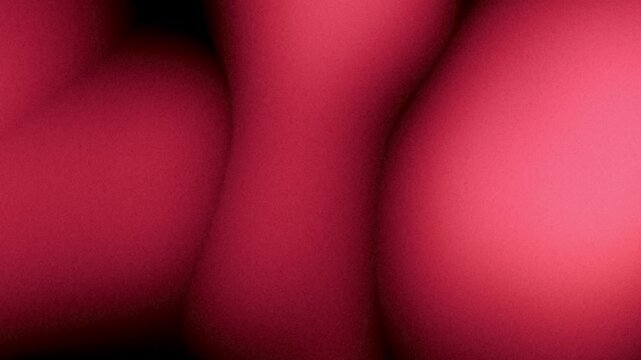 Dark and bright liquid gradient background. Flowing motion of abstract red bubbles blobby shapes on black. Fluid animation. Grainy noise, grunge texture. Old, vhs, retro, vintage, analog, lo-fi design