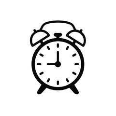 Vintage alarm clock icon symbolizing punctuality, urgency, and the importance of time management for modern professionals and students.