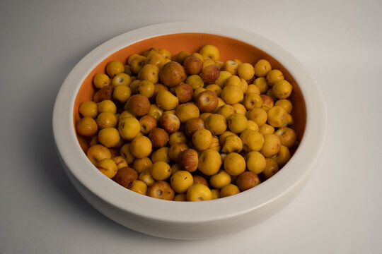 tropical fruit nance on a plate