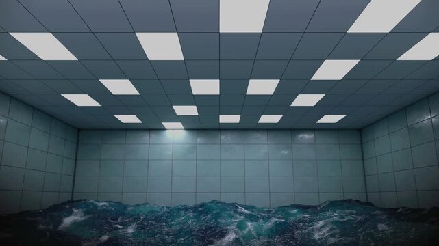 Abstract Backroom Office Ocean