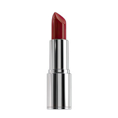 Obraz premium A metallic lipstick in a deep red-maroon hue