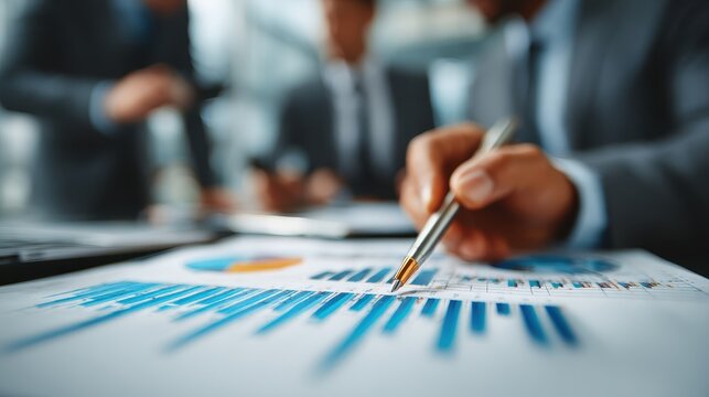 Smiling african american businessman taking notes in office meeting with colleagues
