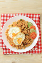 Top View Nasi Goreng Telor Ceplok