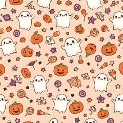 Kawaii Cute Halloween Gift Wrap