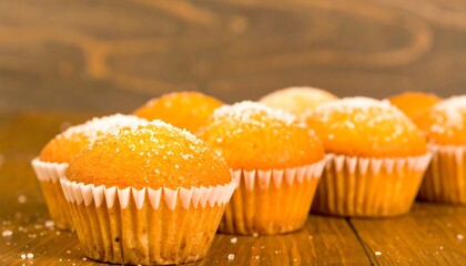 Freshly baked cupcakes