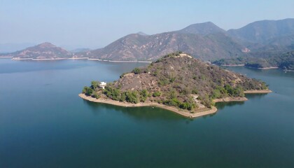 Fototapeta premium Lake and mountain vista