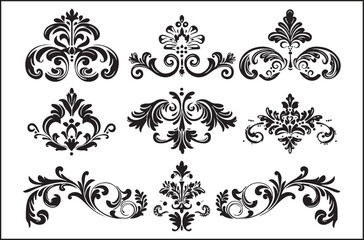 Black Logo Silhouette Set | Minimalist Logo Bundle | Modern Premade Branding Kit