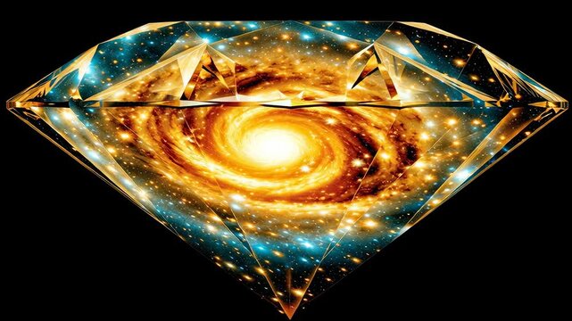 Galaxy Inside a Diamond

